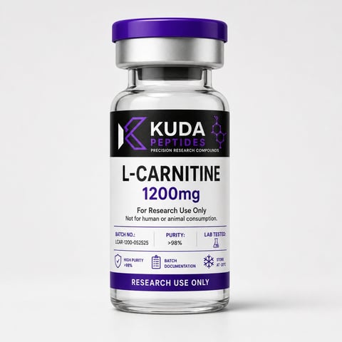 KUDA Peptides L-Carnitine 1200mg research vial