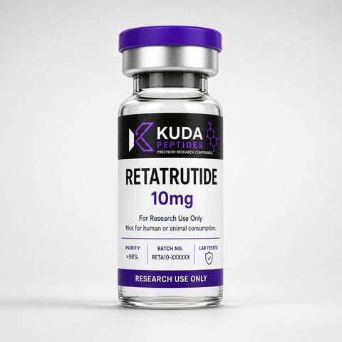 KUDA Peptides Retatrutide 10mg research vial